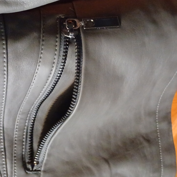 JOUJOU Women's Petite Plus Size Grey Jacket - Picture 5 of 15